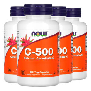 Vitamina C-500 C. Ascorbato-c Now Foods 100cap Importado 4un
