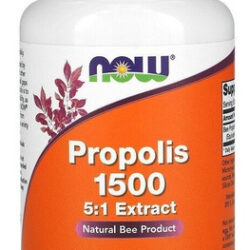 Própolis 1500 Da Now Foods, 100 Cápsulas Vegetais, Sabor Sem Sabor