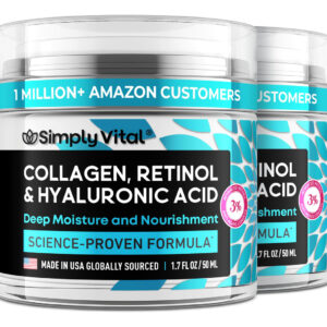 Hidratante Facial De Colágeno Simplyvital Com Retinol E Hial