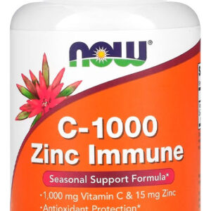 Vitamina C-1000 Zinco Immune Now Foods 90 Cáps Importado