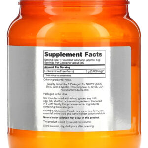 L-glutamina Em Pó Sports 1kg Pó Puro Importado 2un Now Foods