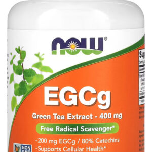 Extrato Chá Verde Egcg 400mg Now Foods 180cáps Importado