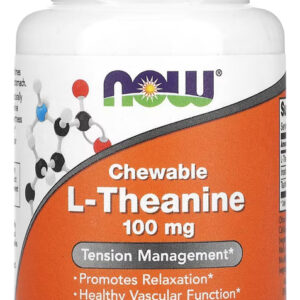L-teanina 100mg Now Foods 90 Chebls Matigáveis Importado