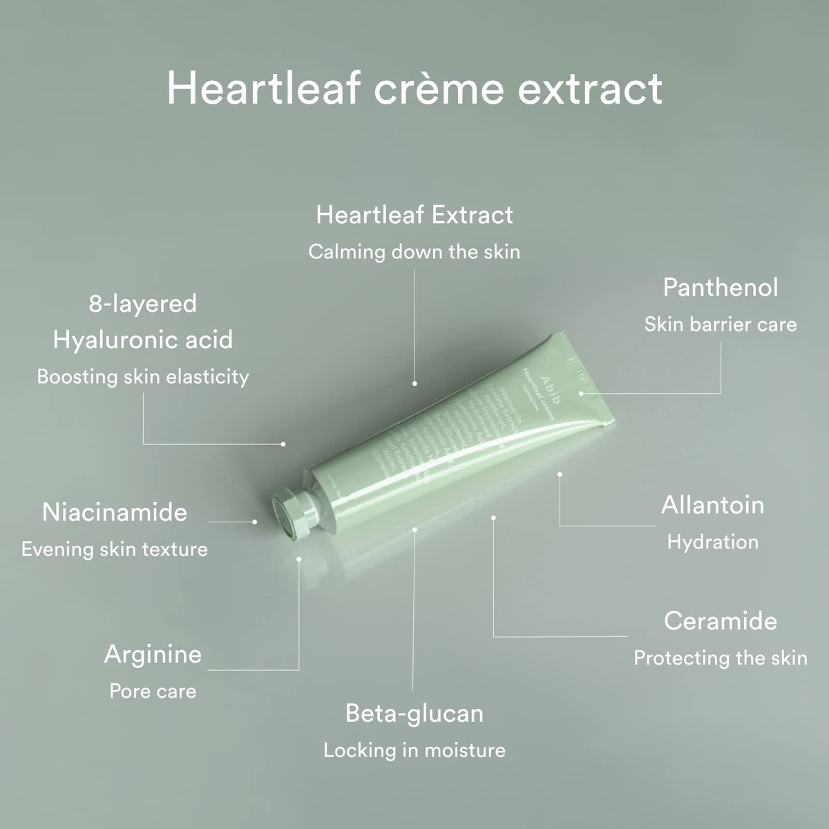 Creme Hidratante Abib Heartleaf Calming 75ml Para Pele Seca - Imagem 6