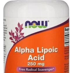 Acido Alfa Lipoico 250mg Now Foods Vegetarianas 120 Caps Sabor Sem Sabor