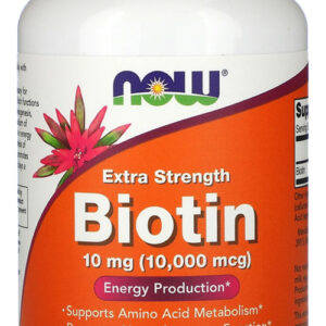 Biotina 10mg Extra Força Now Foods 120veg Caps Importado Eua