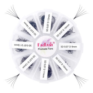 Extensões De Cílios Fadlash Premade Vans 5d-0,07d 9-16mm
