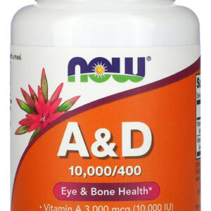 Vitamina A E D Now Foods 10000/10mcg 100 Soft Importado