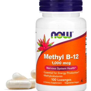 Now Foods Vitamina B-12 1mg Com Metilcobalamina 100pastilhas
