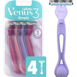 Lâminas De Barbear Descartáveis Gillette Venus Simply3 Femin