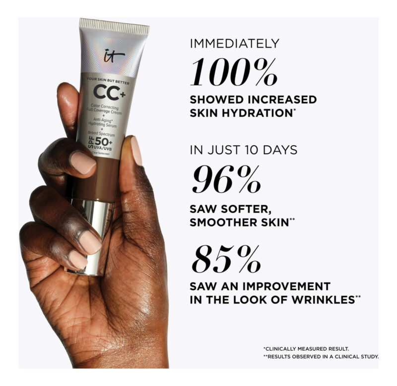 Cc+ Cream It Cosmetics Your Skin But Better Medium Tan 30ml - Image 4