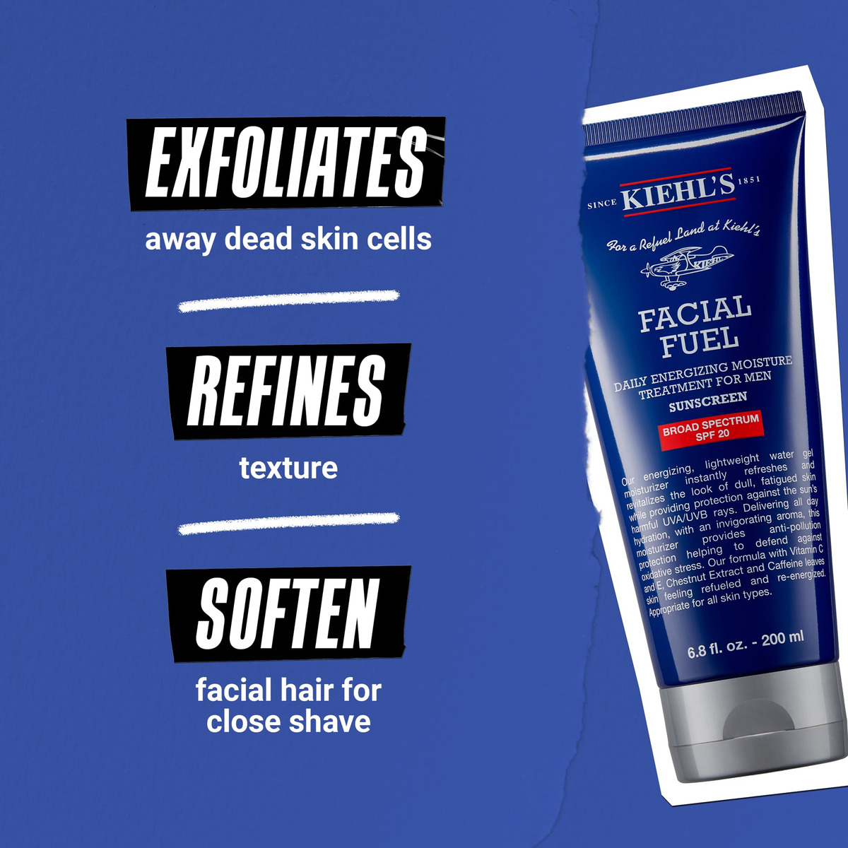 Hidratante Kiehl's Facial Fuel Com Spf 20 Para Homens 75ml - Imagem 4