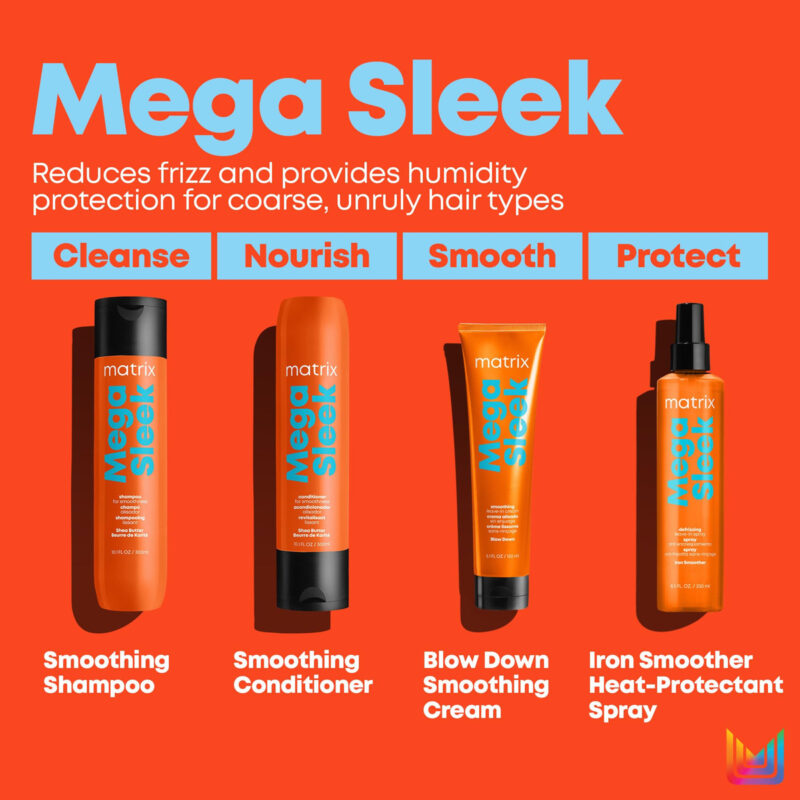 Shampoo Matrix Mega Sleek Frizz-control 1l Para Cabelos Seco - Image 6