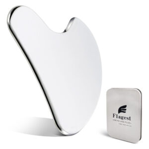 Gua Sha Facial Tools Flagest Em Aço Inoxidável Para Rosto E