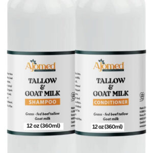 Conjunto De Shampoo E Condicionador, Sebo Bovino E Leite De