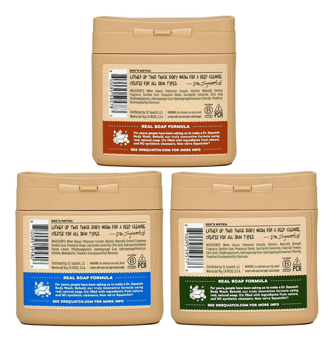 Sabonete Líquido Natural Dr. Squatch, Não Esfoliante, 240 Ml - Imagem 3