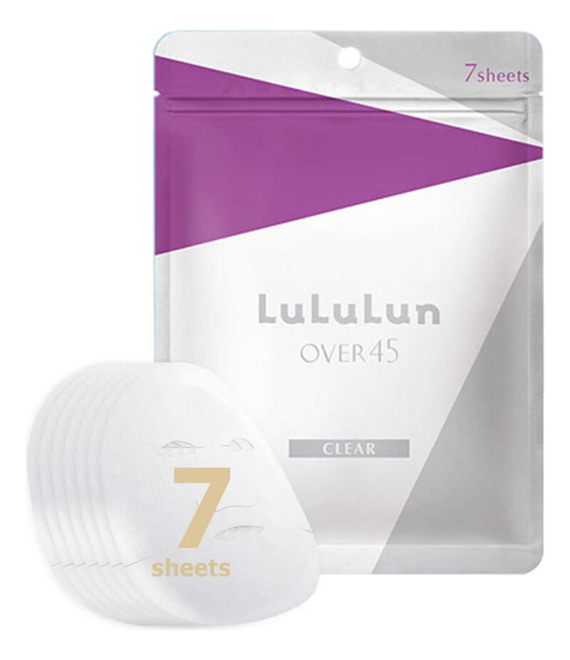 Máscara De Lençol Facial Lululun Over 45 Iris Blue Antiaging