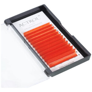 Extensões De Cílios Coloridas Actrol Easy Fan 9-16 Mm Orange