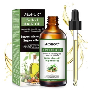 Óleo Capilar Aeshory 5 Em 1 Para Cuidados Com O Cabelo Com A