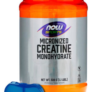 Creatina Monohidratada Now Foods 500gr Pó Porta Cápsulas