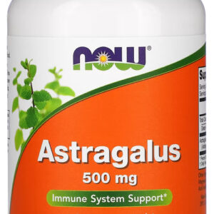Astragalus 500mg Now Foods 100 Veg Cápsulas Sabor Sem Sabor