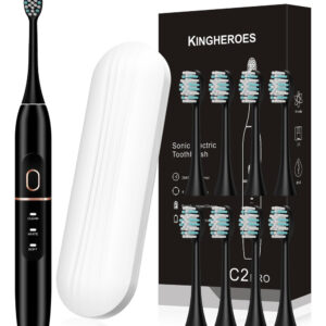 Escova De Dentes Elétrica Kingheroes C2pro Com 8 Cabeças De