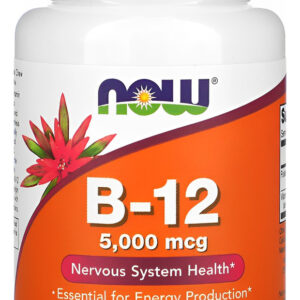 Now Foods Vitamina B12 5000mcg E Ácido Fólico 60past