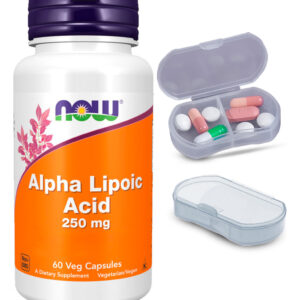 Ácido Alfa Lipóico 250mg Now Foods 60 Cáps + Porta Cápsulas