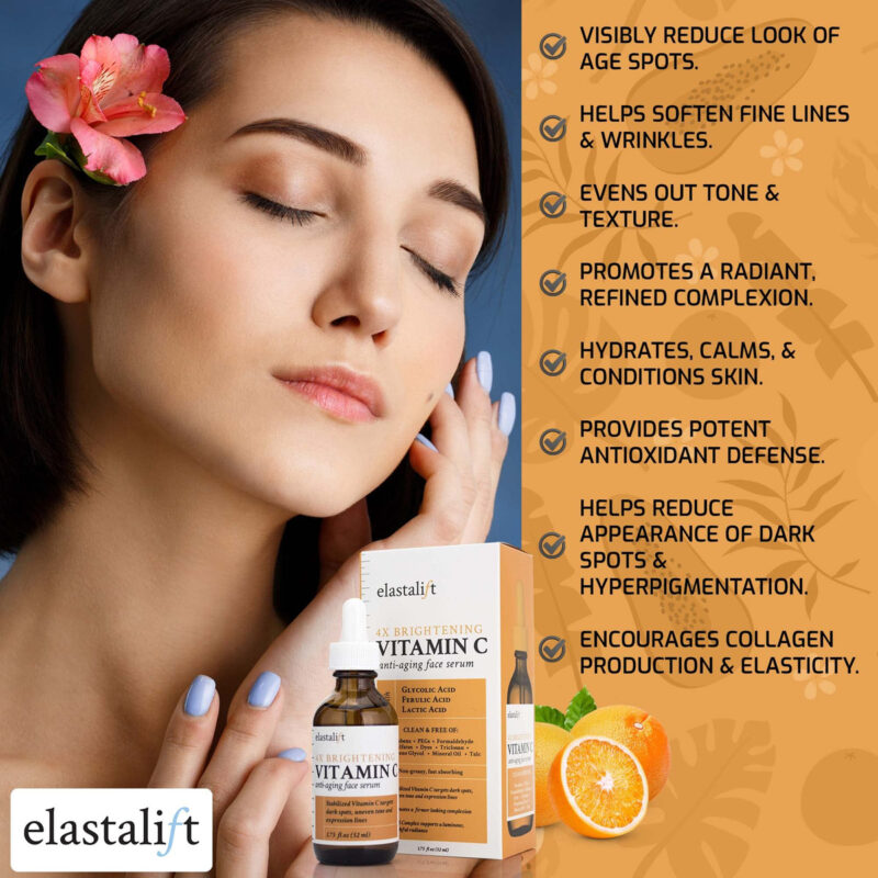 Sérum Facial Elastalift Vitamin C Para Manchas E Rugas Da Id - Image 4