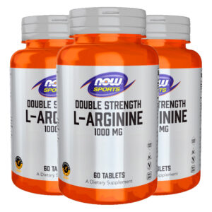 L-arginina 1000mg 60 Tabs Importado 3un Now Foods