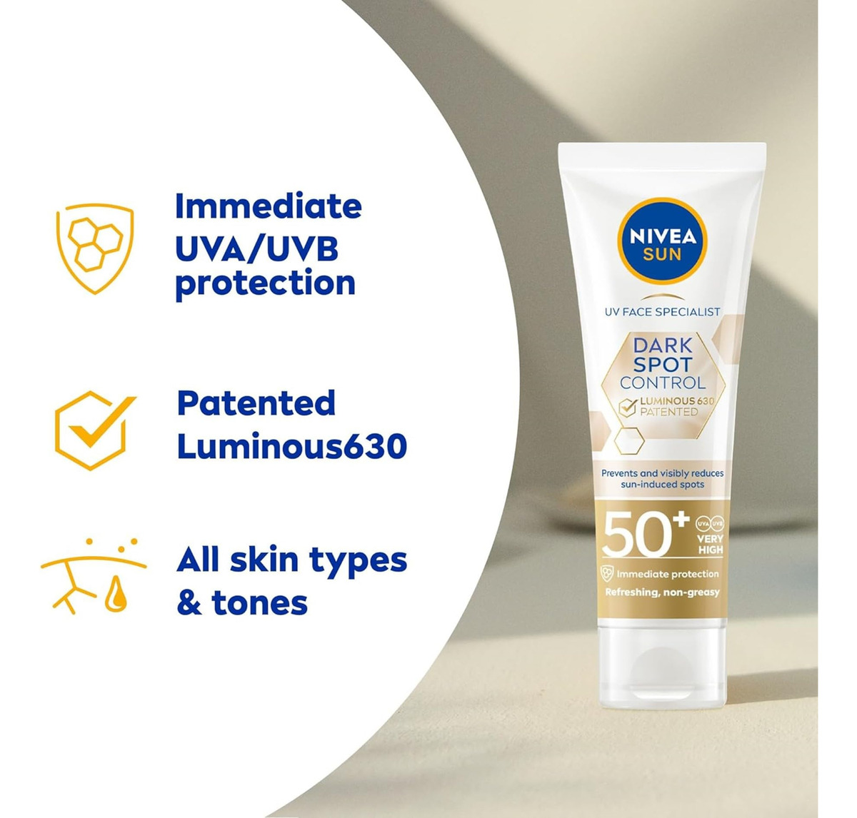 Protetor Solar Nivea Sun Uv Facial Specialist Spf 50+ 40ml - Imagem 2