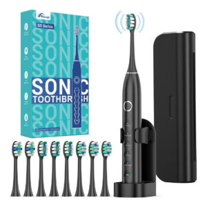 Escova De Dentes Elétrica Rtauys S5 Sweeping Com 8 Cabeças -