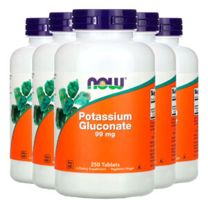 Gluconato Potássio 99mg Now Foods 250 Tabs Importado 5un