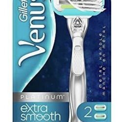 Lâminas De Barbear Gillette Venus Deluxe Smooth Platinum Par