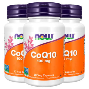 Coenzima Coq10 100mg Now Foods 30cáps Importado 3un