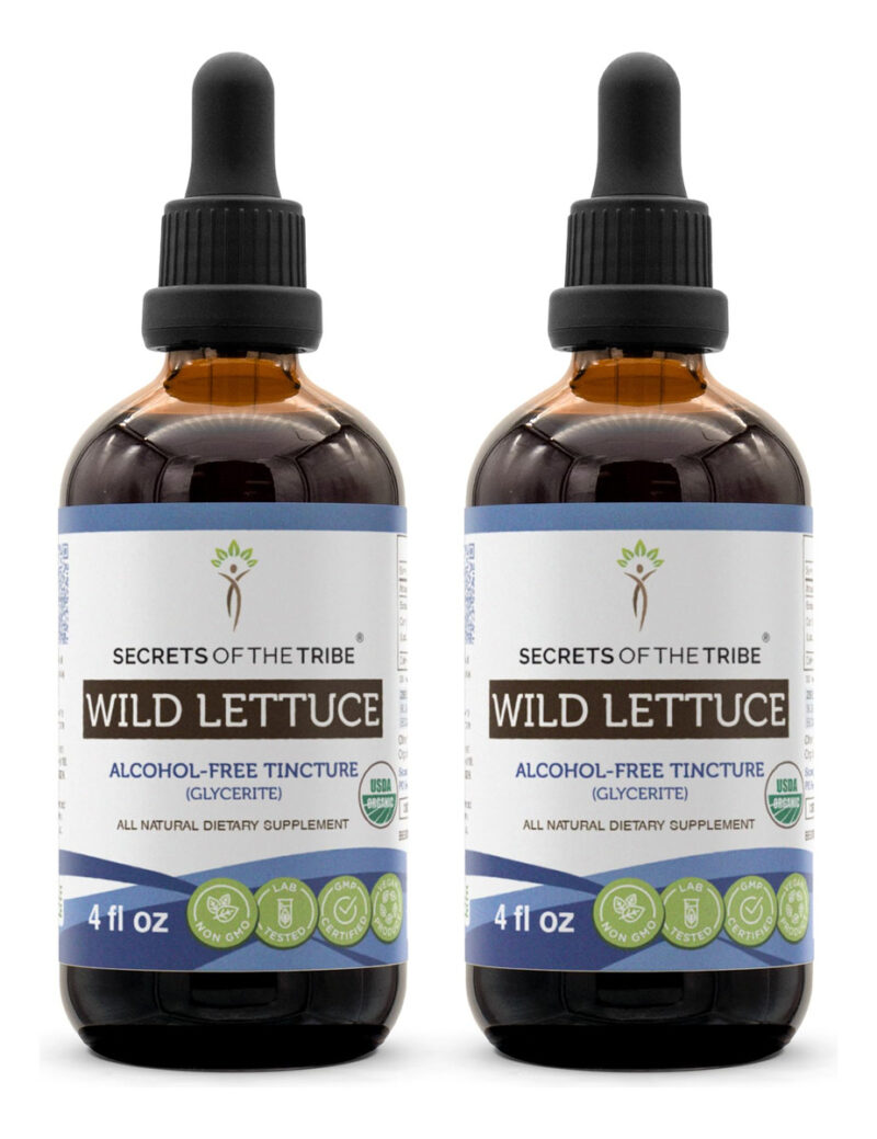 Tintura Secrets Of The Tribe Wild Lettuce 240 Ml Sem Álcool