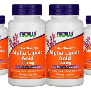 Ácido Alfa Lipóico 600mg Now Foods 60veg Caps 4un
