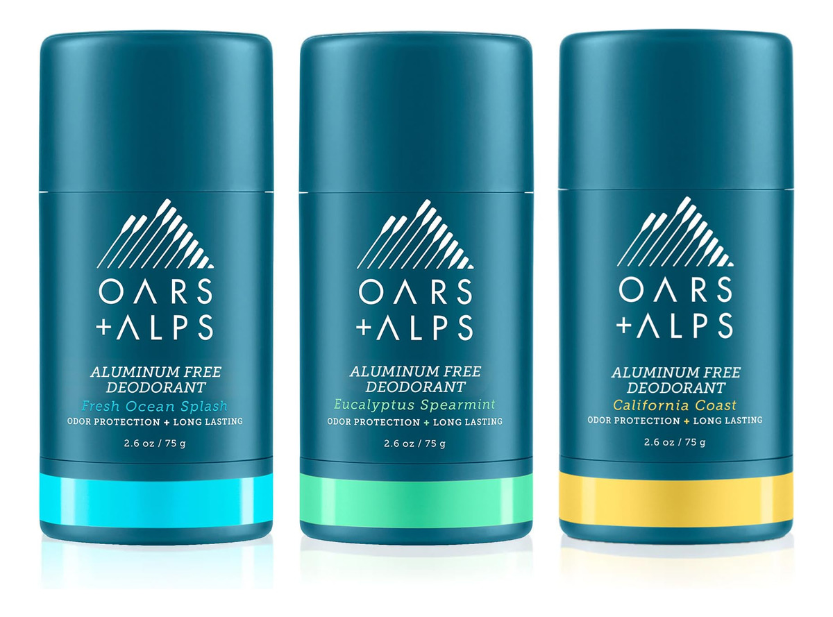 Desodorante Oars + Alps, Sem Alumínio, 75 Ml Para Homens E M