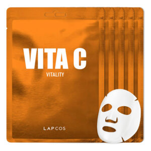 Máscara De Lençol Lapcos Vita C Máscara Facial Diária Com Vi
