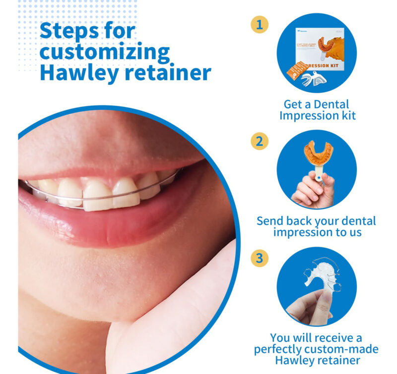 Retainers Smileins Lab Custom Hawley Para Camiseta Superior - Image 5