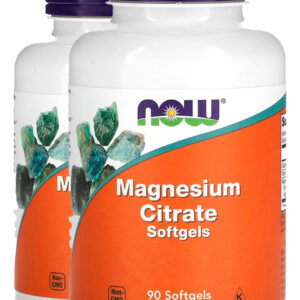 Citrato De Magnésio 90 Softgels Importado 2un Now Foods
