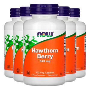 Hawthorn 540mg Baga Crataegus Now Foods 100veg Importado 5un