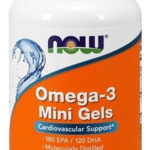 Ômega 3 Mini Gels Con 180 Cápsulas Now Foods Importado Eua