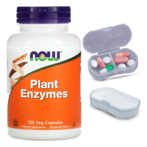 Enzimas Digestivas Now Foods 120cáps + Porta Cápsulas