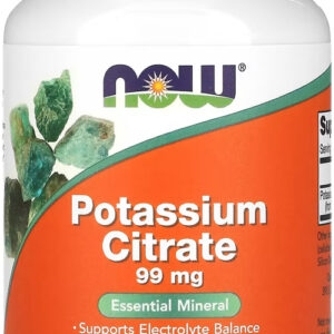 Citrato De Potássio 99mg Now Foods 180veg Caps