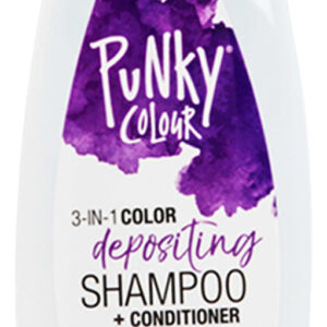 Limpador E Condicionador De Cabelo Punky Colour 3 Em 1 Roxo