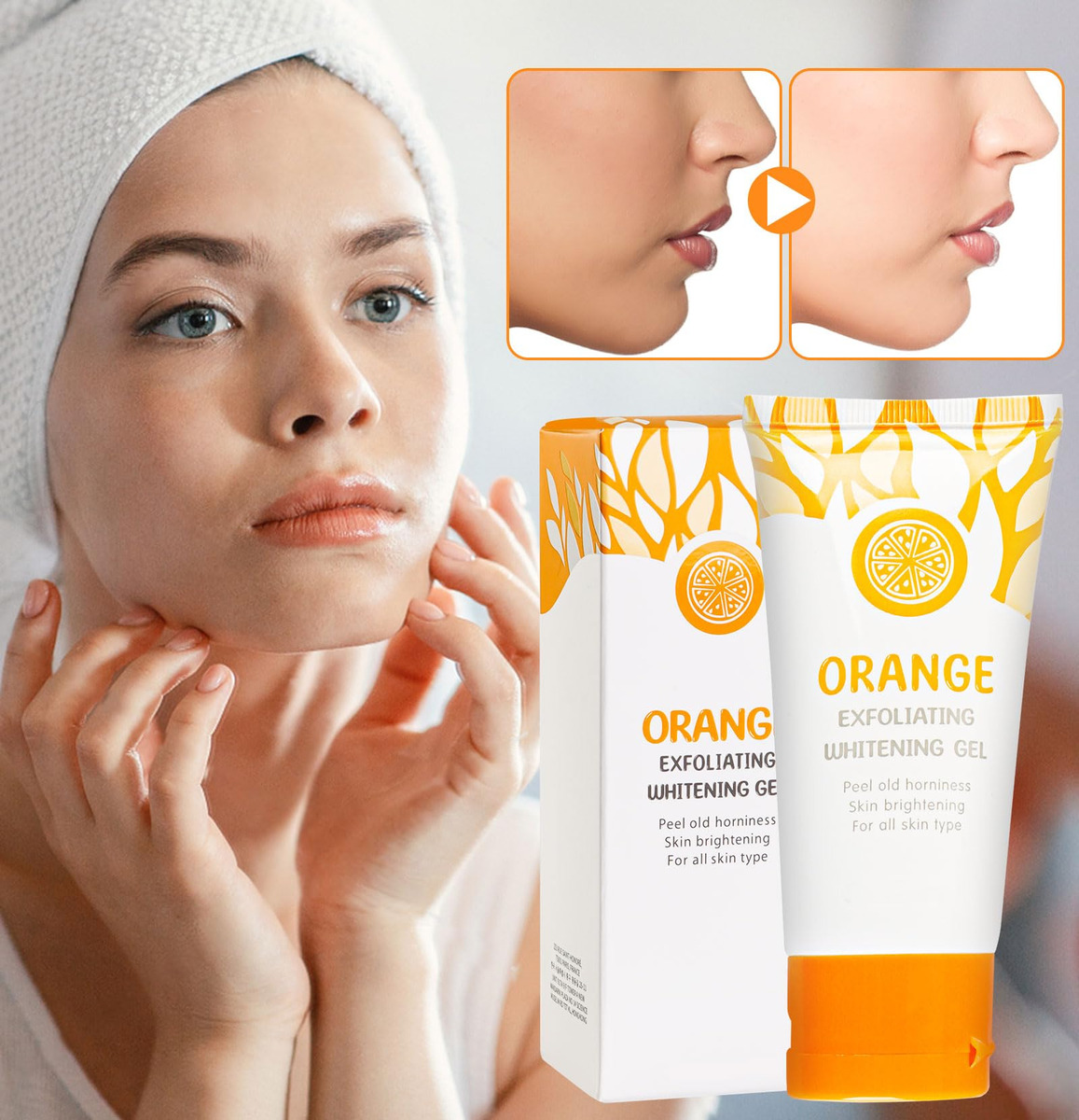 Esfoliante Em Gel Esfoliante Bixmk Orange, 2 Unidades Para R - Imagem 8