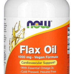 Óleo De Linhaça Now Foods Óleo De Linhaça 1000 Mg 120 Cápsulas De Gel Sfn Sabor Sem Sabor
