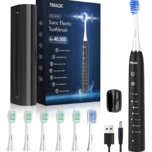 Escova De Dentes Elétrica 7magic Big Dipper 40000 Vpm Com 6