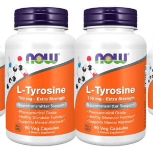 L-tirosina 750mg Now Foods L-tyrosine 90 Veg Caps 4un Sabor Sem Sabor